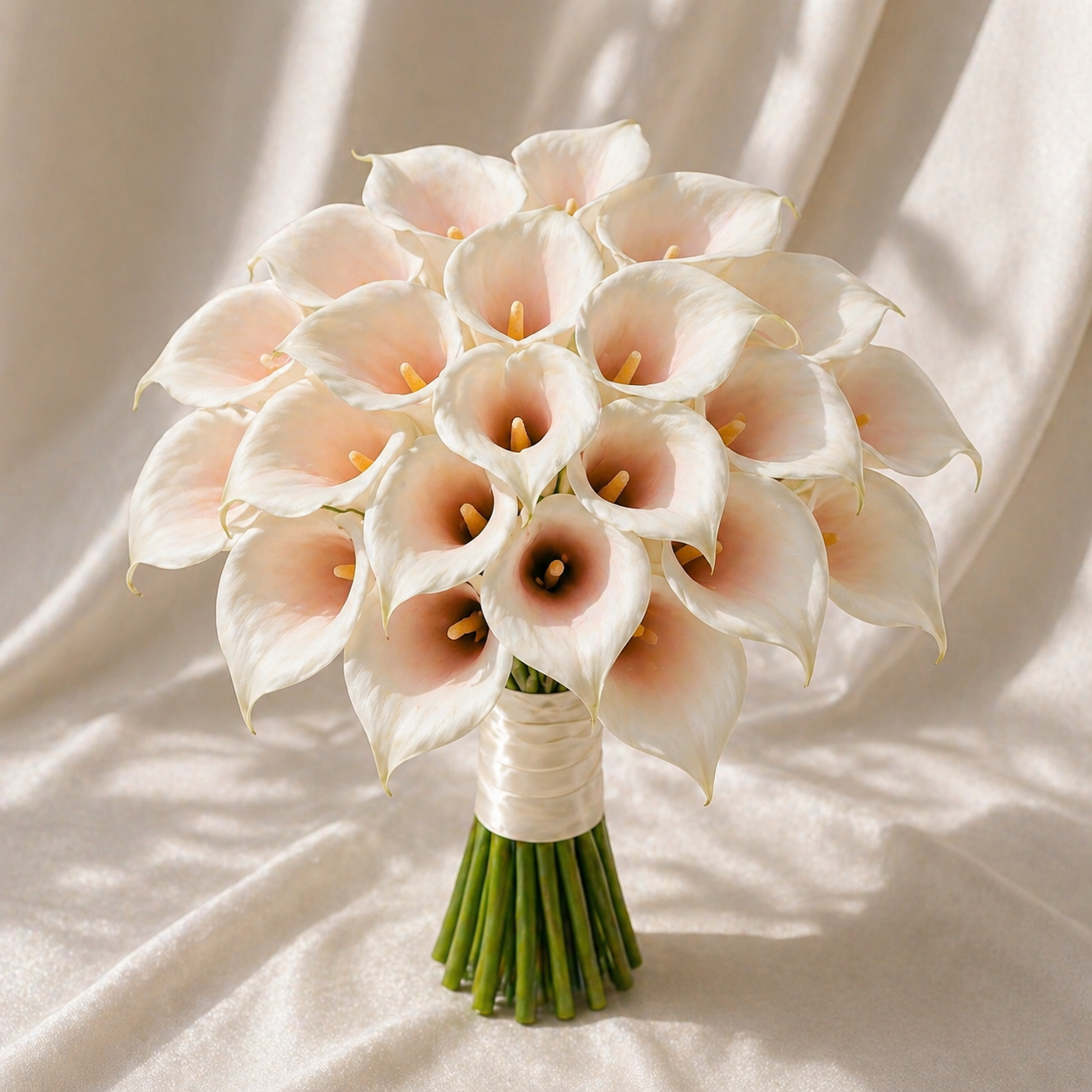 buchet mireasa calla 21 flori matase japoneza
buchet mireasa cale alb design rotund
buchet nunta elegant minimalist calla
buchet mireasa couture flori matase