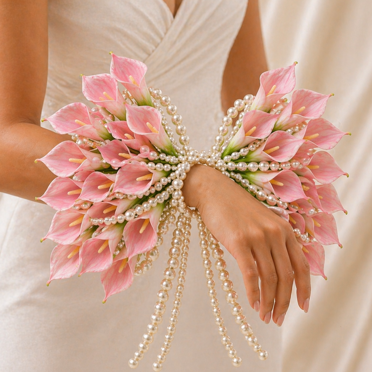 buchet mireasa perle la mariee pearlee
buchet mireasa elegant clasic perle calla
buchet nunta perle cultura handmade
buchet mireasa sofisticat pearlee