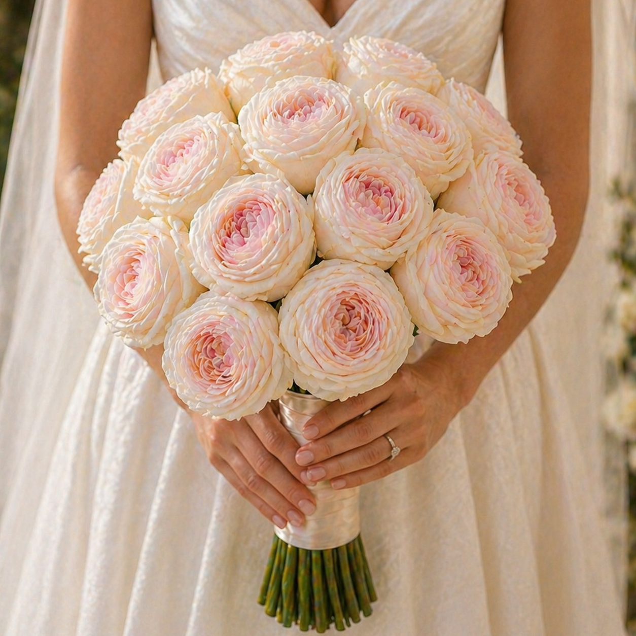 buchet mireasa trandafiri 17 flori matase japoneza
buchet mireasa trandafiri ivory blush elegant
buchet nunta trandafiri volum rotund
buchet mireasa clasic handmade couture