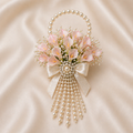 corsage mireasa the vow pearlee
bratara florala mireasa perle si calla
corsage nunta elegant handmade
accesoriu mireasa perle cascada